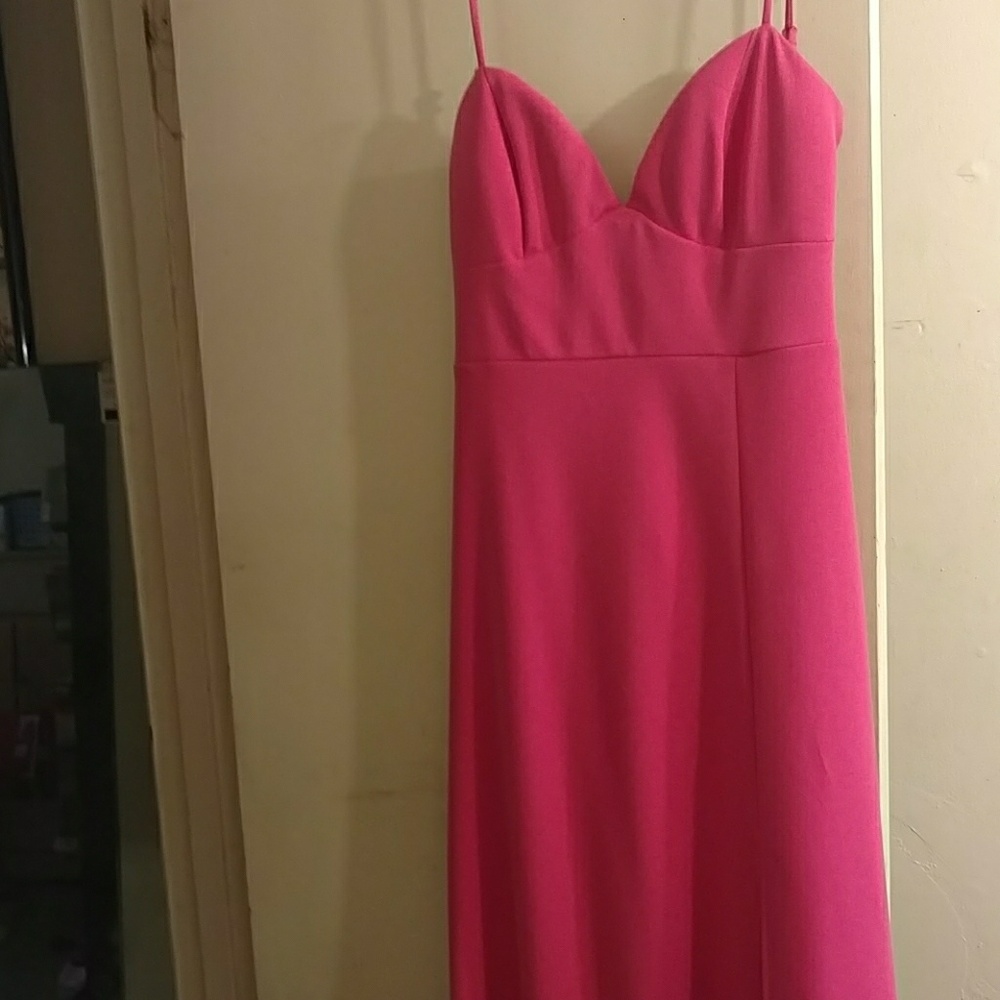 B.DARLIN hot pink prom dress. Size 13/14